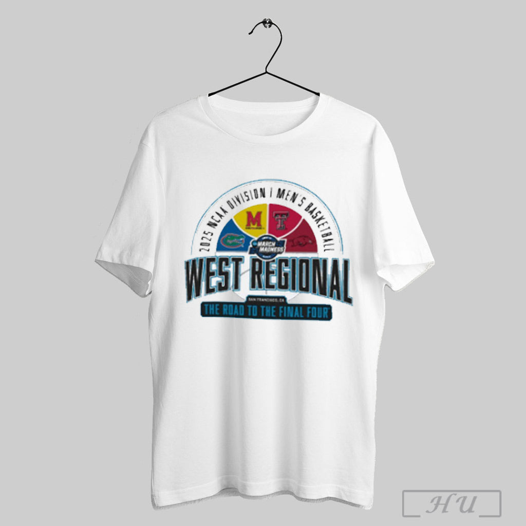2025 Ncaa Di Mens Basketball West Regional San - Adult & Kids T-Shirts, Sweatshirts & Hoodies apparel design preview 1