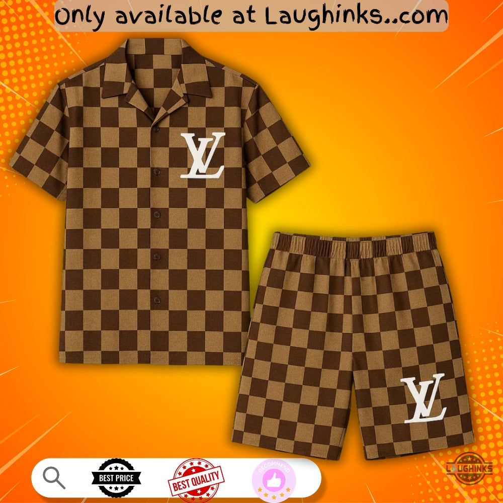 2025 New Summer Suit Lv Hawaiian And Shorts - Adult & Kids T-Shirts, Sweatshirts & Hoodies apparel design preview 1