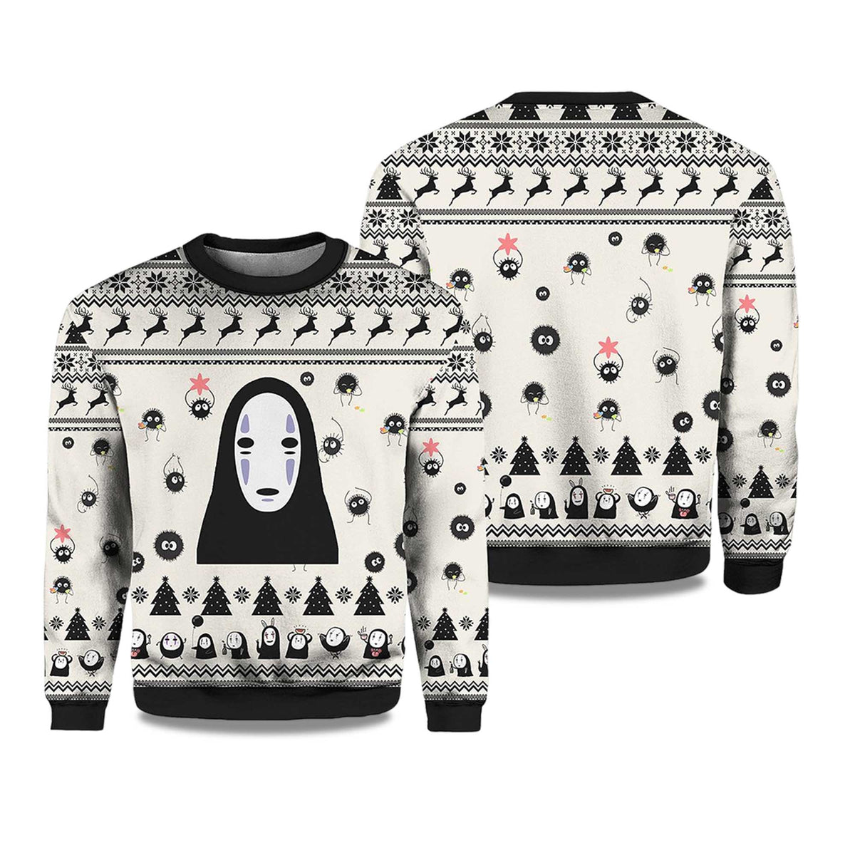 No Face White Ugly Christmas Sweater - Holiday Gift product image