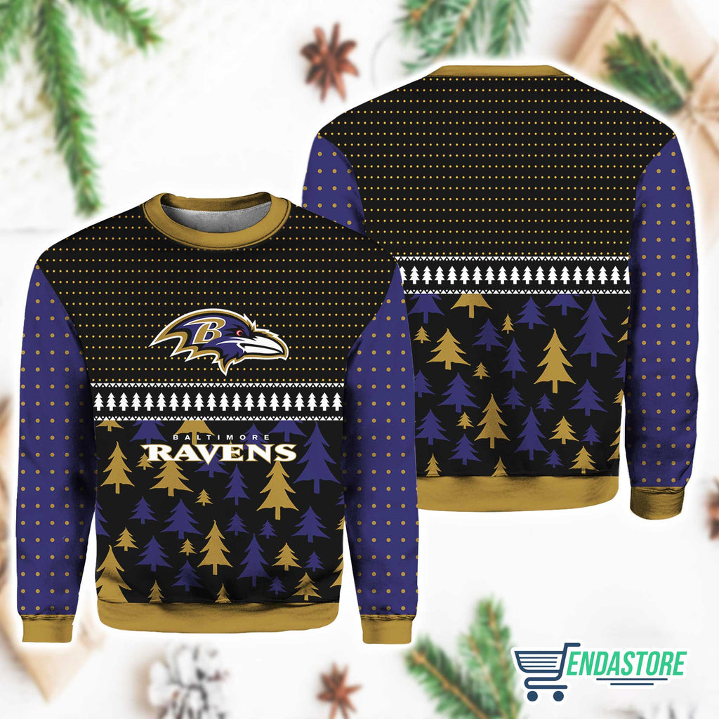 Raven 3D Ugly Christmas Sweater - Holiday Gift product image