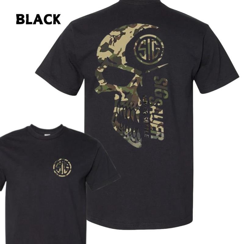 2025 Summer Camo Sig Sauer Never Settle Lover Nature - Adult & Kids T-Shirts, Sweatshirts & Hoodies apparel design preview 1