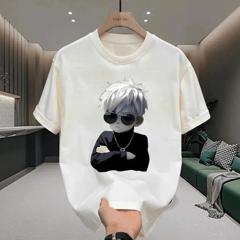 2025 Summer Loose Round Neck Top Ins Casual Versatile - Adult & Kids T-Shirts, Sweatshirts & Hoodies apparel design preview 1