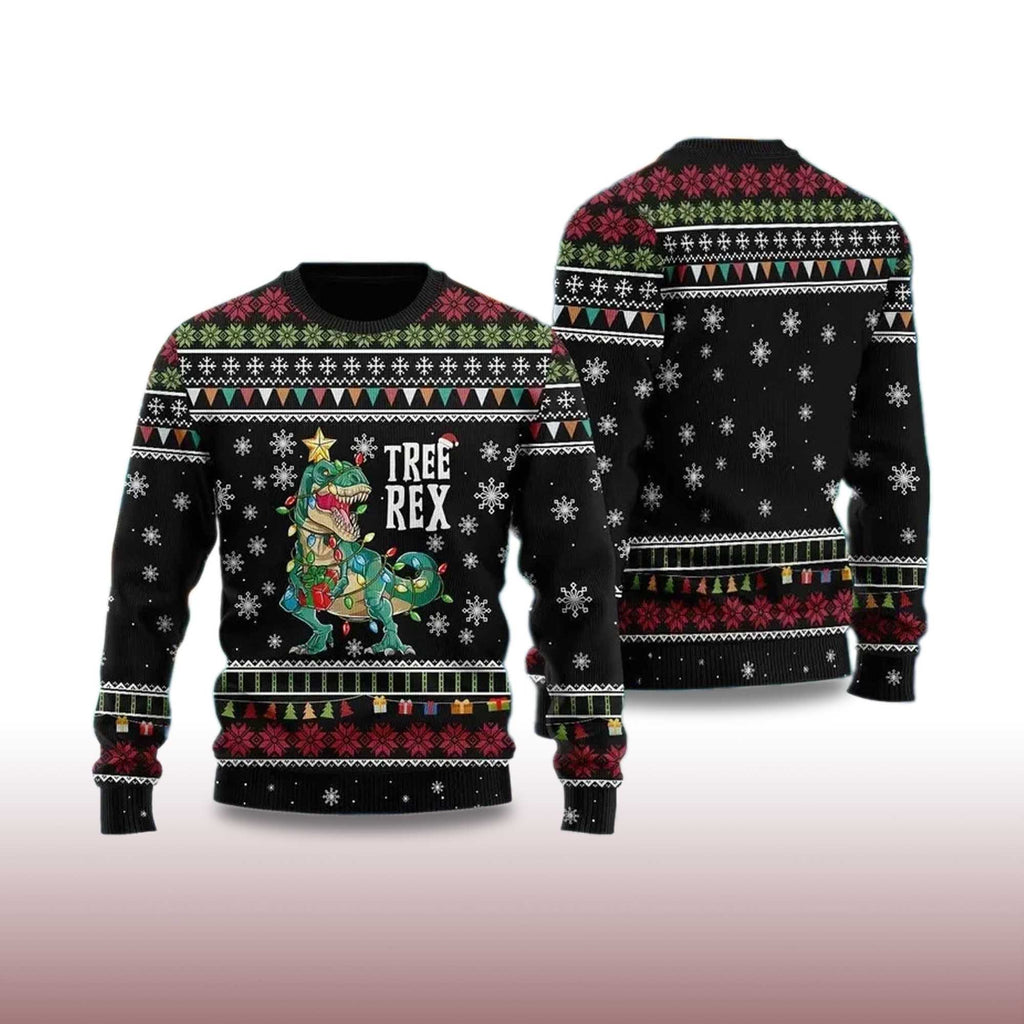 Tree Rex Ugly Christmas Sweater - Holiday Gift product image 4