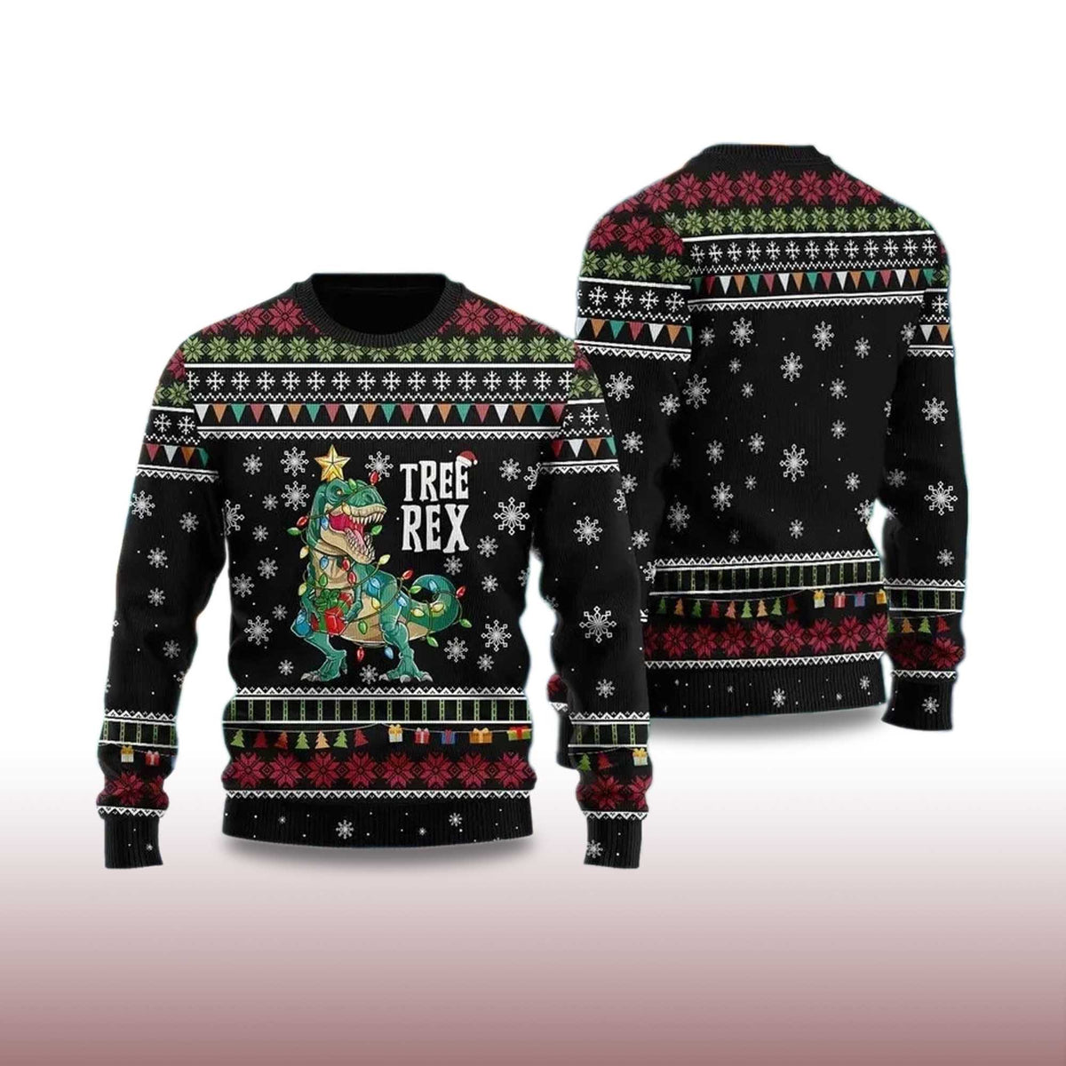 Tree Rex Ugly Christmas Sweater - Holiday Gift product image 4