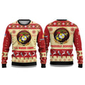 US Marine Corps Veterans Proudly Served Ugly Christmas Sweater - Holiday Gift product image