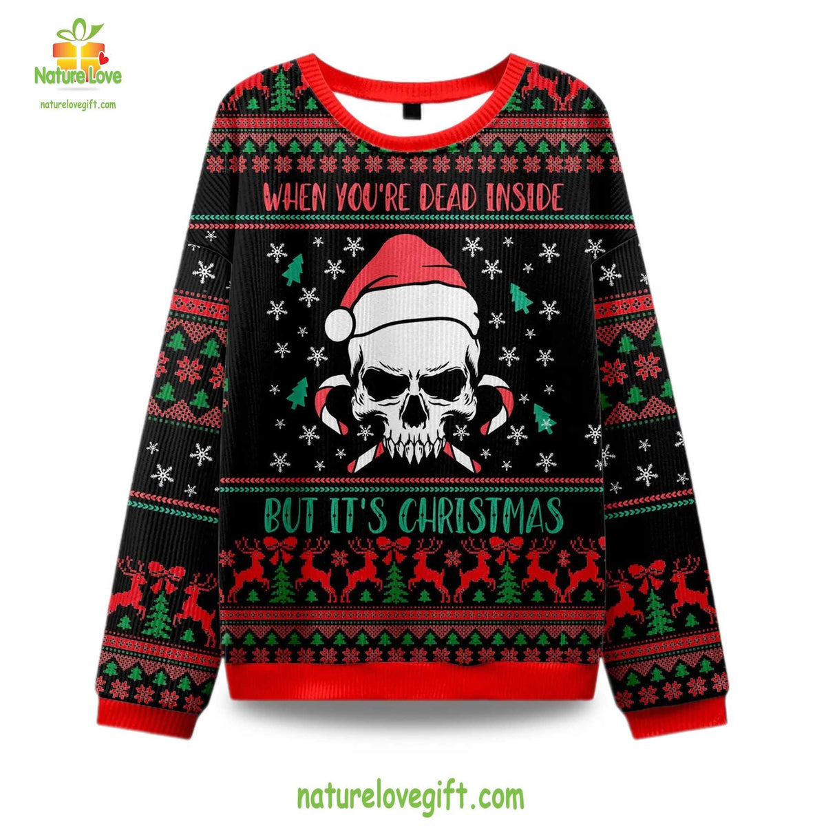 Winston Wolf Let’s Not Start Ugly Christmas Sweater - Holiday Gift product image 5