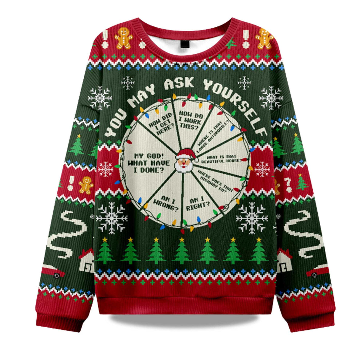 You May Ask Yourself Ugly Christmas Sweater - Holiday Gift product image