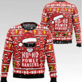 Hoho Power Rangers Red Ugly Christmas Sweater - Holiday Gift product image