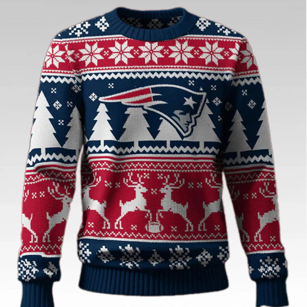 England Patriots Ugly Christmas Sweater - Holiday Gift product image