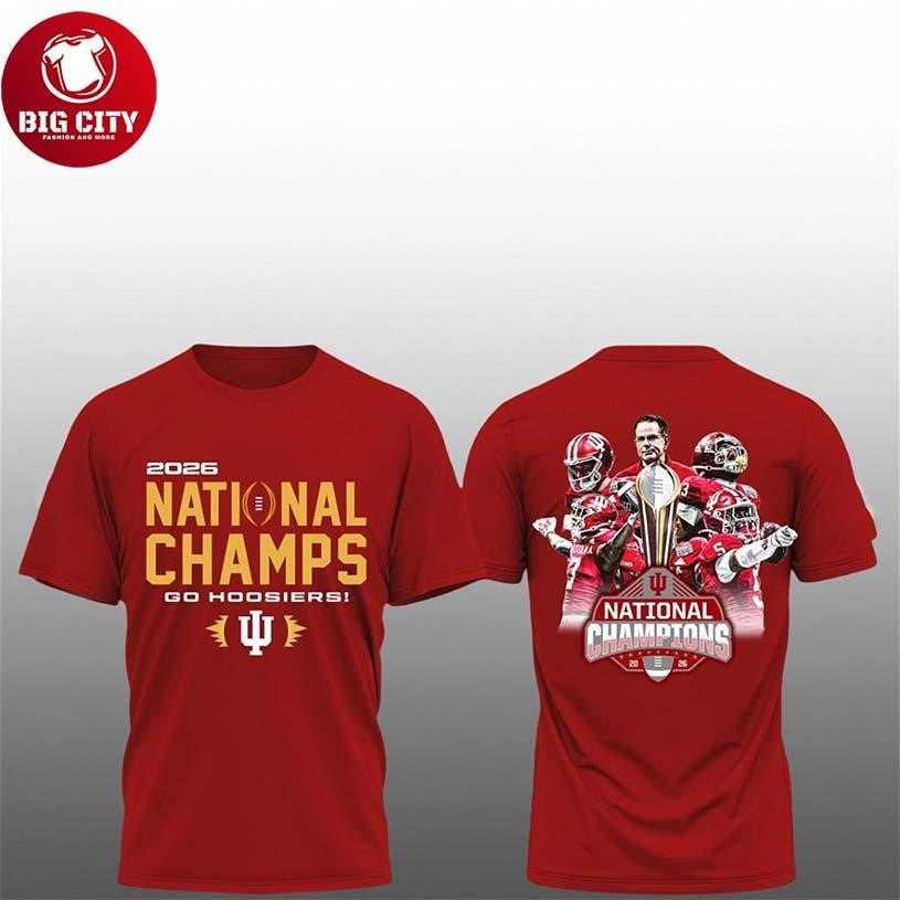 2026 Hoosiers National Champions Go Two Sided - Adult & Kids T-Shirts, Sweatshirts & Hoodies apparel design preview 1
