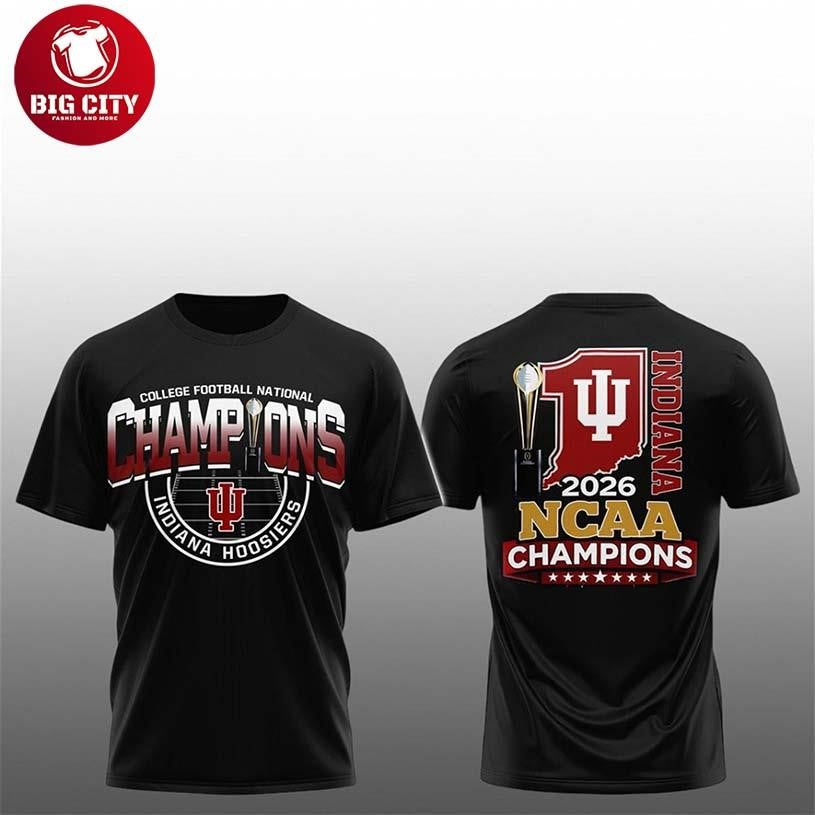 2026 IU National Championship Football Two Sided - Adult & Kids T-Shirts, Sweatshirts & Hoodies apparel design preview 1