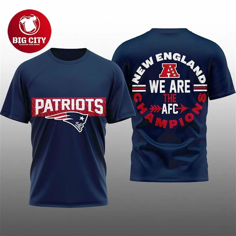 2026 Patriots We Are The AFC Champions Two Sided - Adult & Kids T-Shirts, Sweatshirts & Hoodies apparel design preview 1