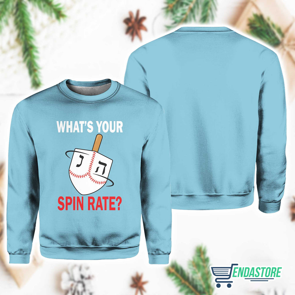 What’s Your Spin Rate 3D Ugly Christmas Sweater - Gift Idea product image