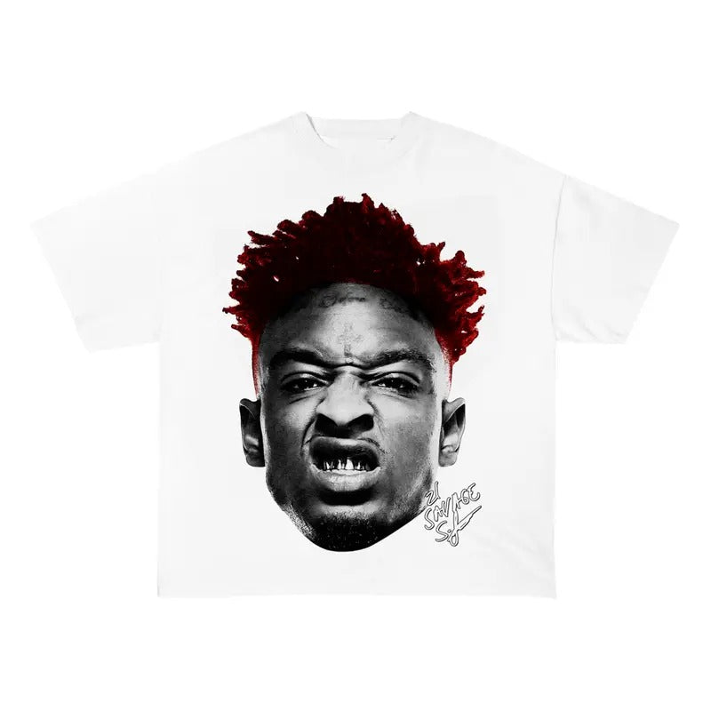 21 BIG FACE SAVAGE Heavy Cotton Basketball Sreetwear - Adult & Kids T-Shirts, Sweatshirts & Hoodies apparel design preview 1