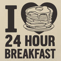 24-Hour Breakfast - Adult & Kids T-Shirts, Sweatshirts & Hoodies apparel design preview 1