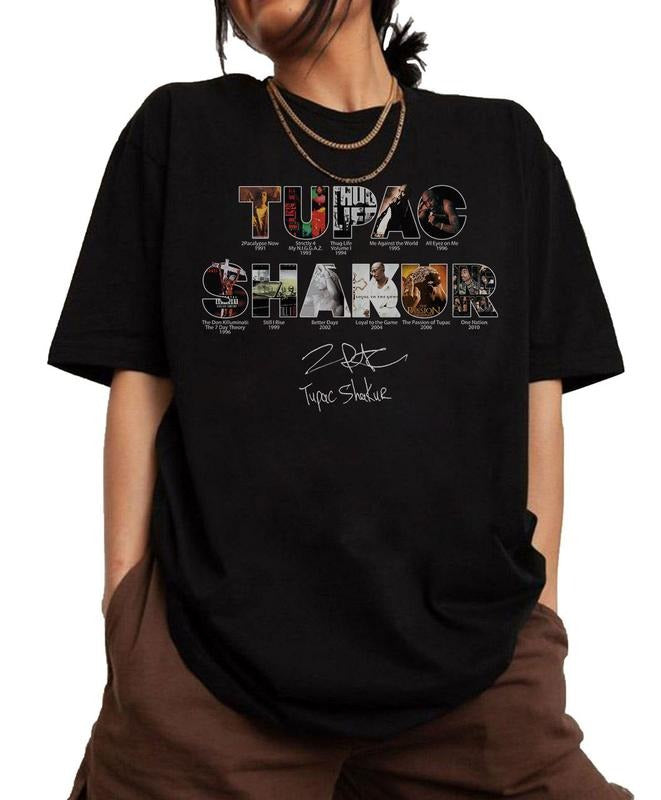 2Pac Album Rapper Hip Hop Legends Pioneers Fan 90s - Adult & Kids T-Shirts, Sweatshirts & Hoodies apparel design preview 1