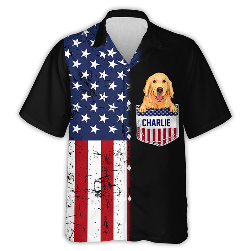 U.S Pocket Dog Personalized Custom Hawaiian - Adult & Kids T-Shirts, Sweatshirts & Hoodies apparel design preview 1