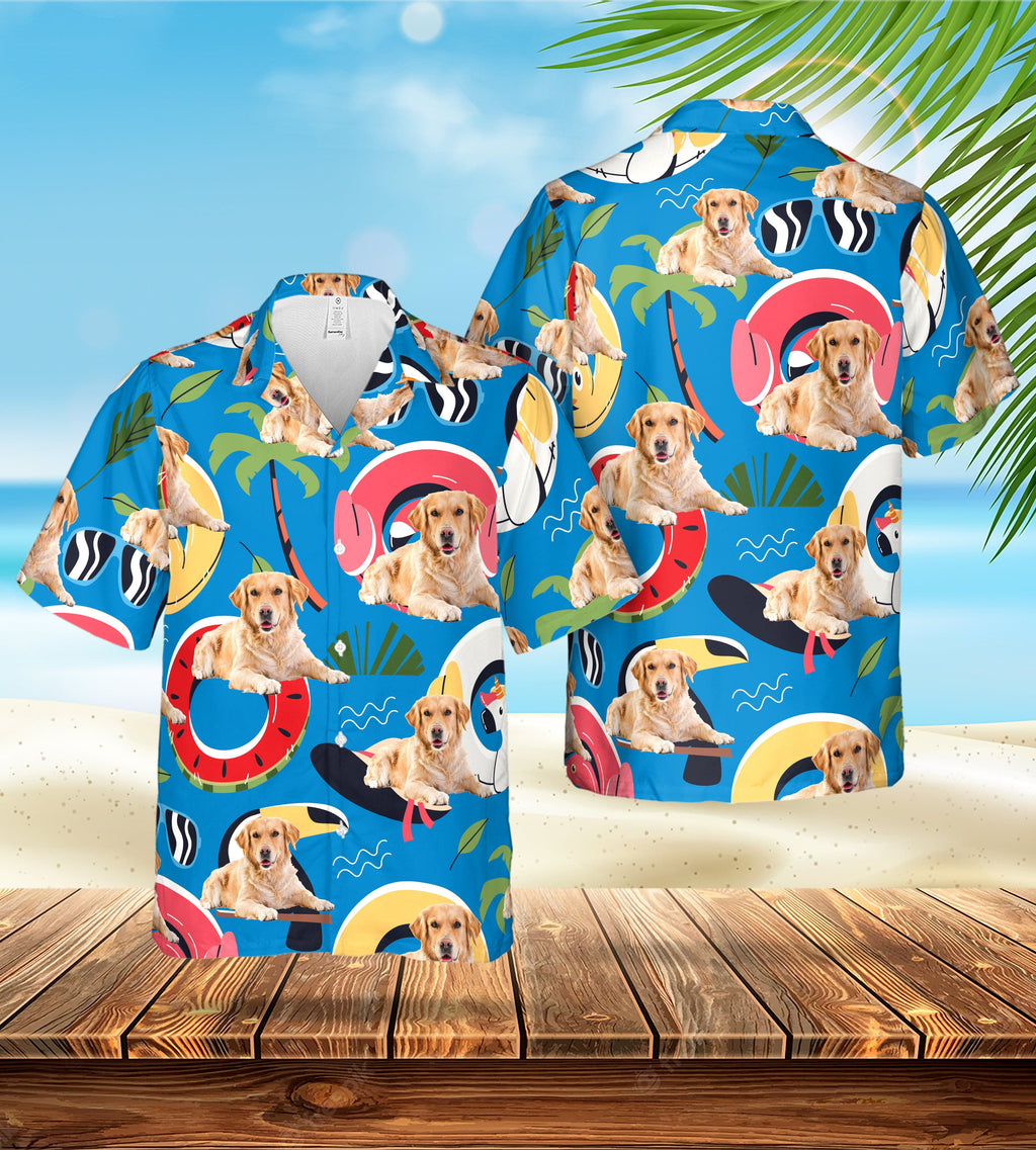Custom Hawaiian (Gala Blue: 1-4 Pets) - Adult & Kids T-Shirts, Sweatshirts & Hoodies apparel design preview 1