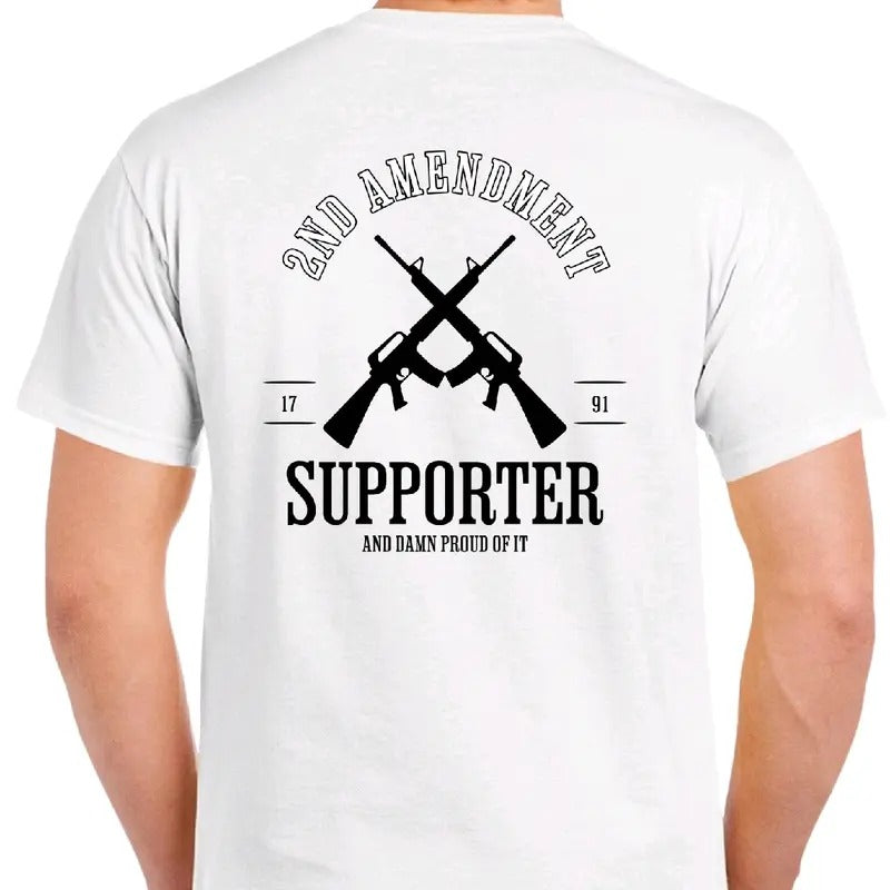 2nd Amendment Supporter Menswear. Casual - Adult & Kids T-Shirts, Sweatshirts & Hoodies apparel design preview 1