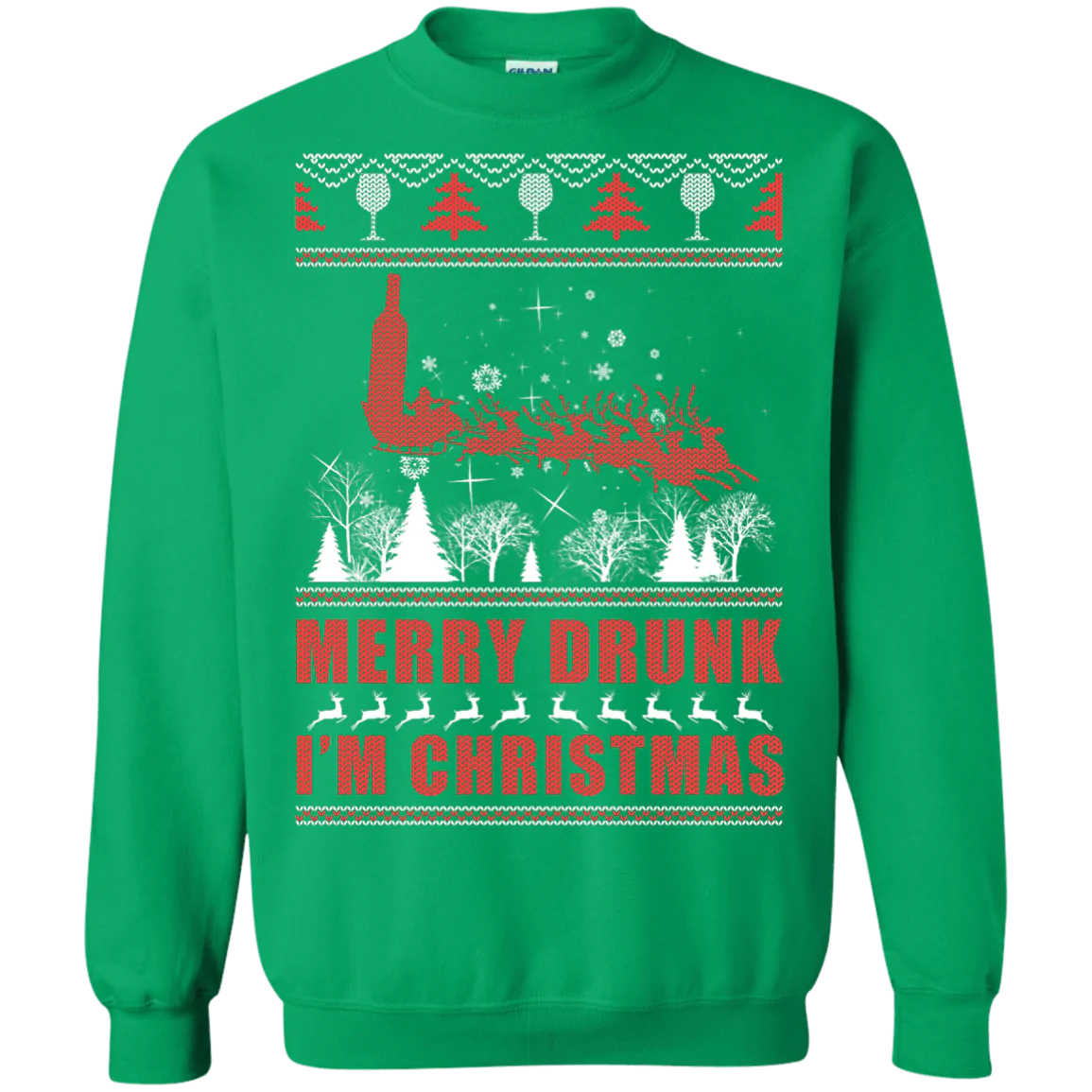 Merry drunk i’m Christmas Sweater - Holiday Gift product image 4