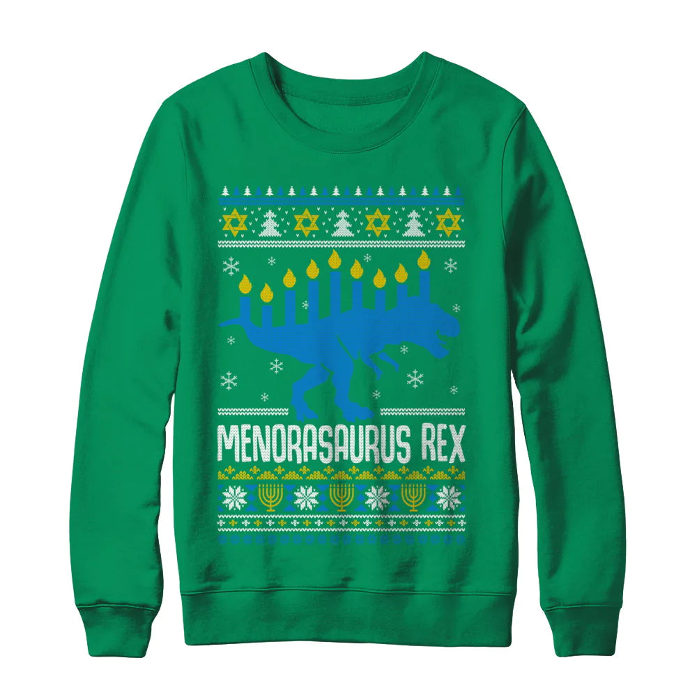 Menorasaurus rex Christmas Sweater - Holiday Gift product image 4