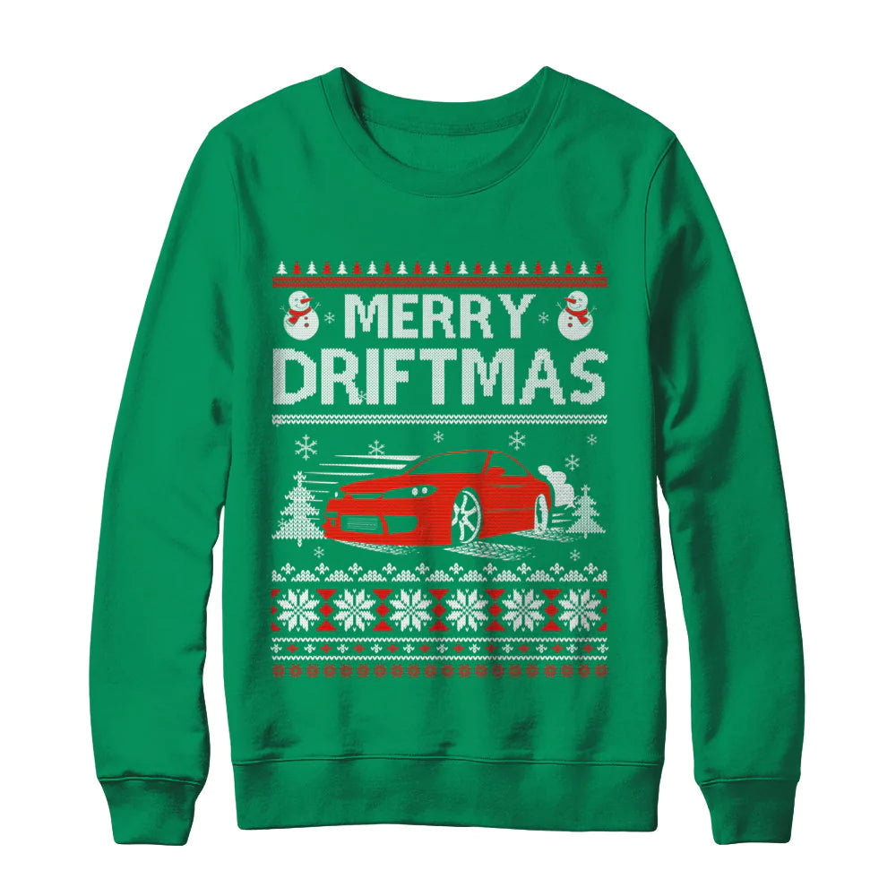Merry drifting car Christmas Sweater - Holiday Gift product image 4