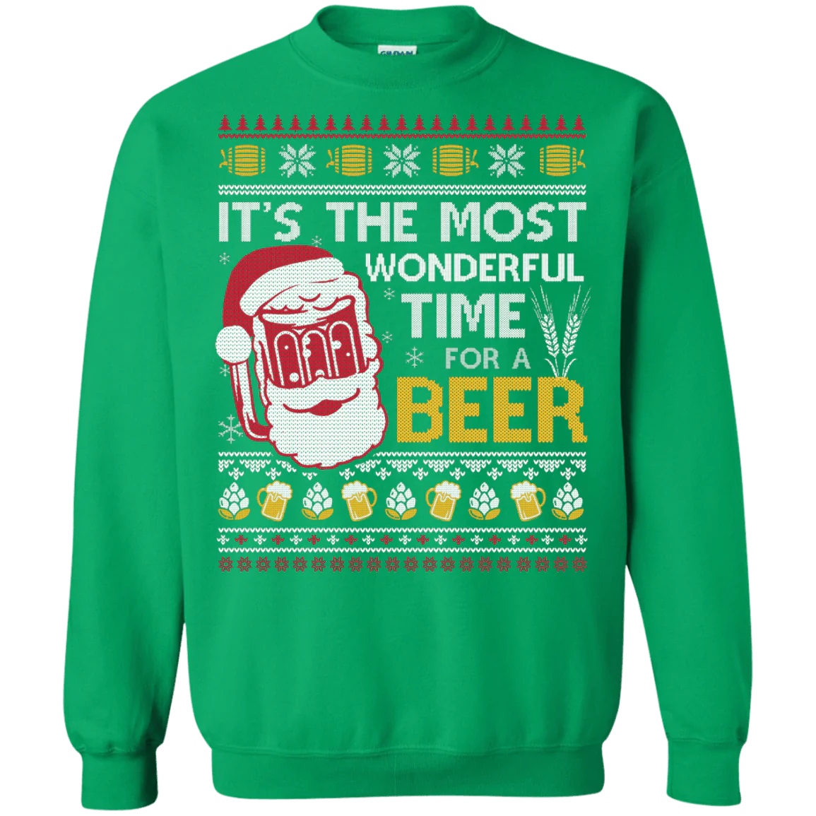 Santa it’s the most wonderful time for a beer Christmas Sweater - Holiday Gift product image 4