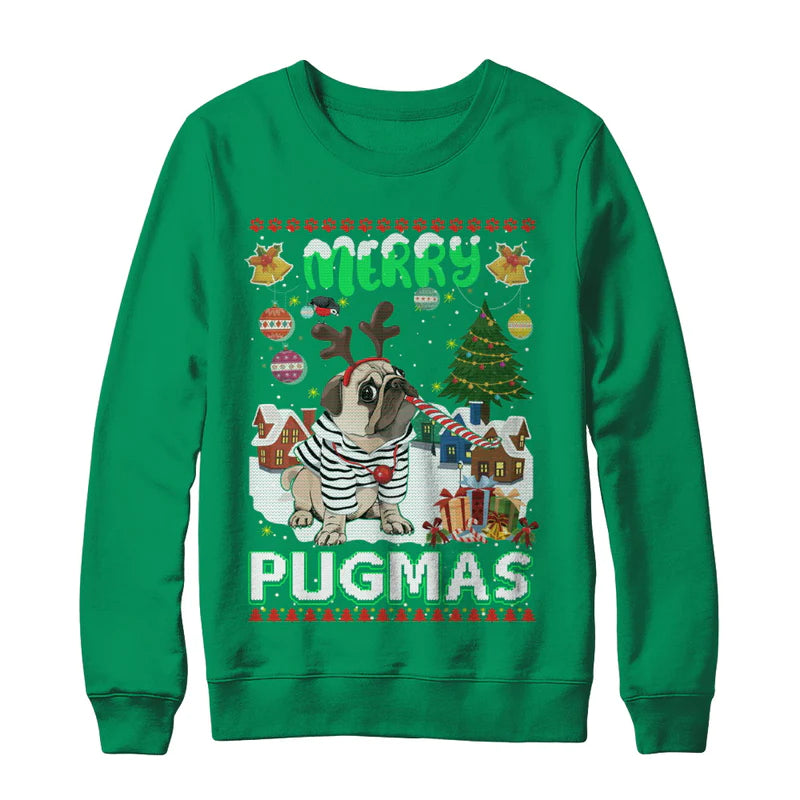 Pug merry pugmas Christmas Sweater - Holiday Gift product image 4
