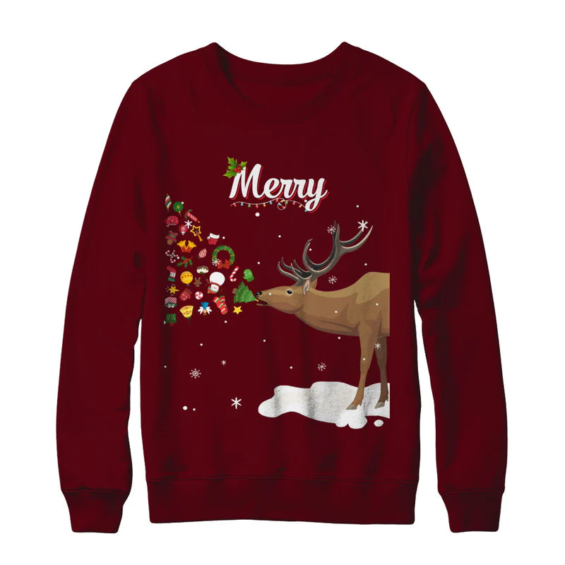 Reindeer merry Christmas Sweater - Holiday Gift product image 4