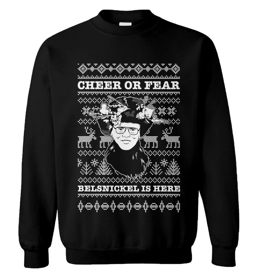 Dwight Schrute cheer or fear belsnickel is here Christmas Sweater - Holiday Gift product image 4