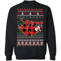 Red plaid buffalo sloth pajamas Christmas Sweater - Holiday Gift product image 2
