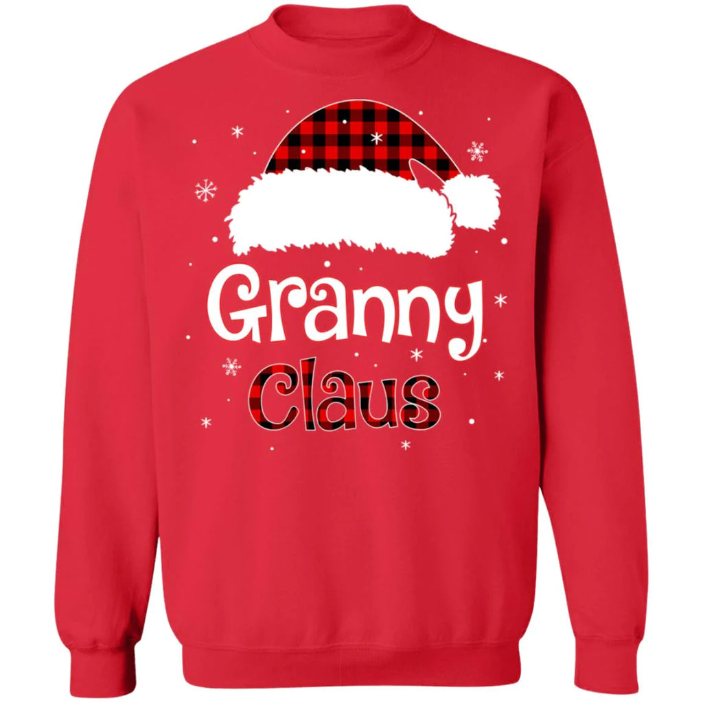 Santa granny claus red plaid Christmas Sweater - Holiday Gift product image 4