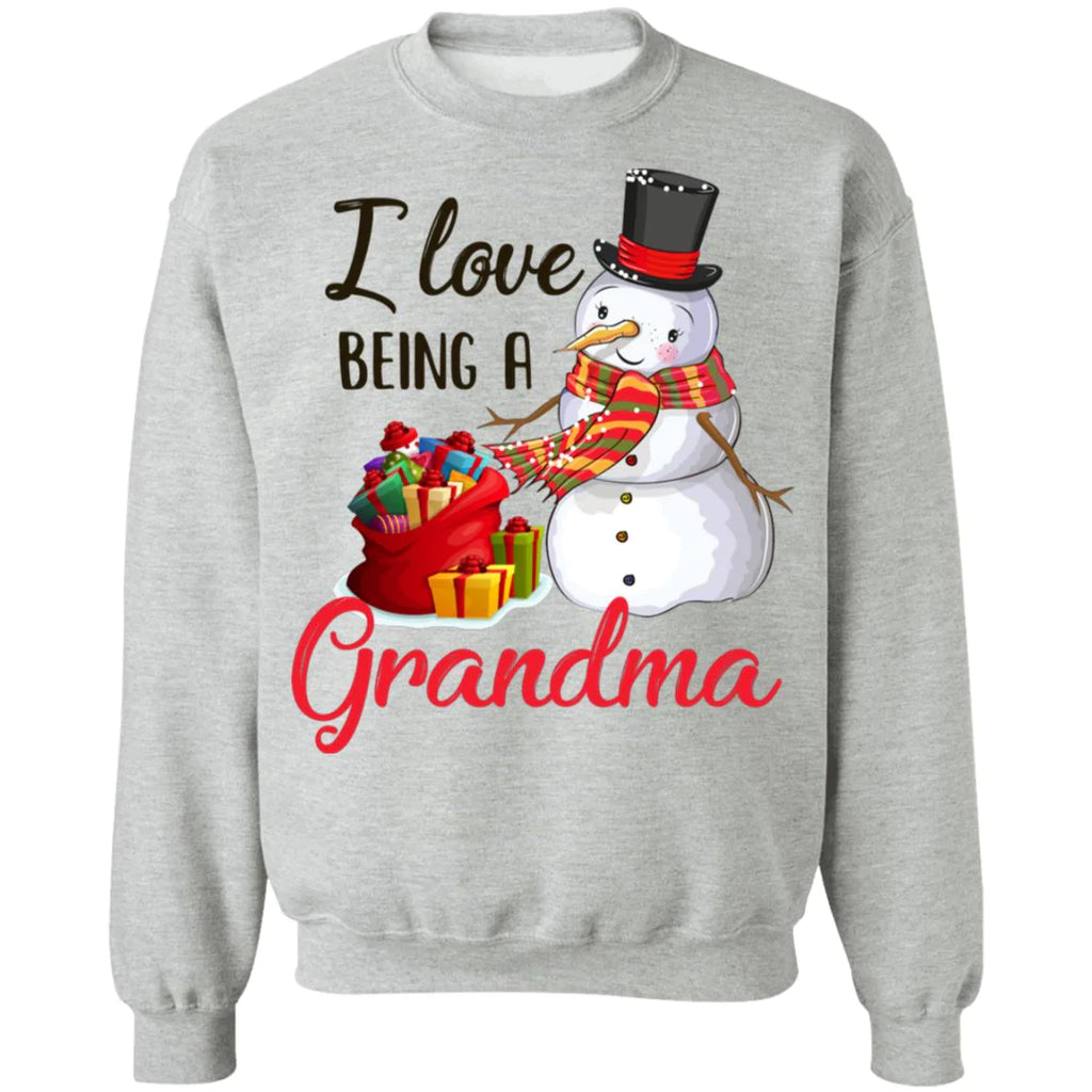 I love being a grandma snowman Christmas Sweater - Holiday Gift product image 4