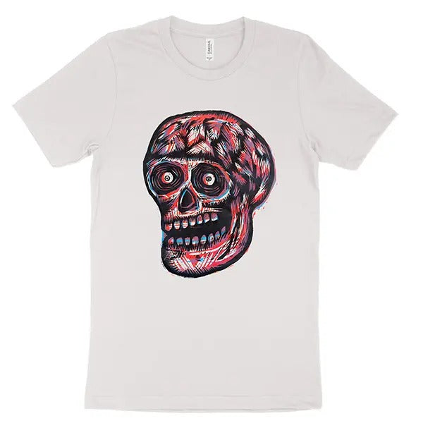 3 Color Skull Woodblock Hand Printed Cotton Menswear - Adult & Kids T-Shirts, Sweatshirts & Hoodies apparel design preview 1