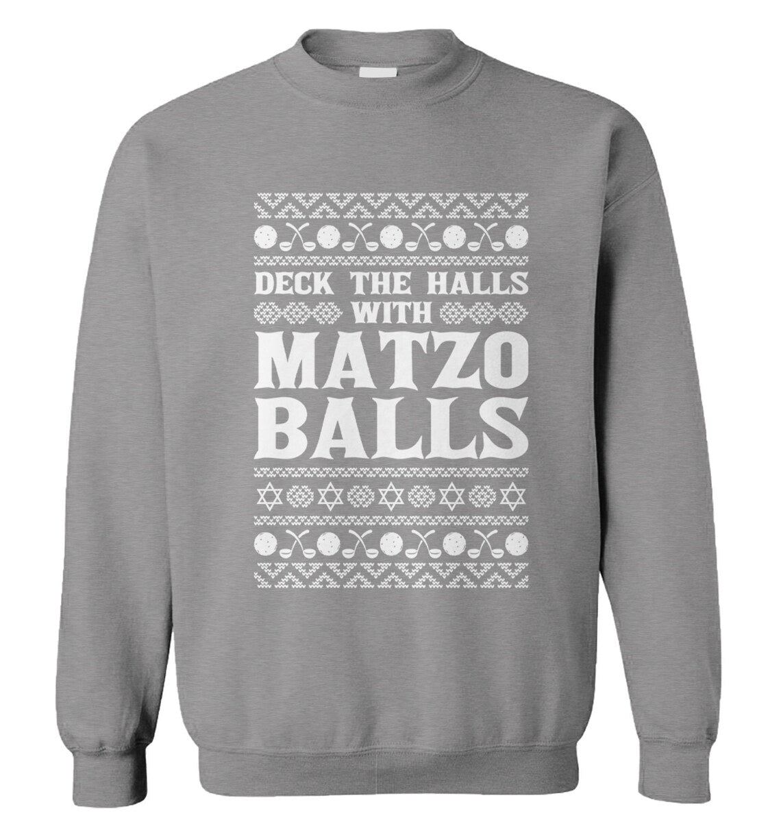 Deck the halls with matzo balls Christmas Sweater - Holiday Gift product image 3