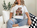#383 Faux Latch Hook Yarn Embroidery Gingerbread - Adult & Kids T-Shirts, Sweatshirts & Hoodies apparel design preview 1