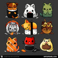 Japan Food Kittens - Adult & Kids T-Shirts, Sweatshirts & Hoodies apparel design preview 1