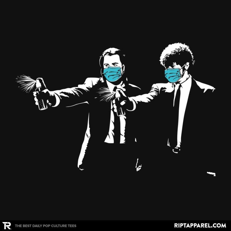 Covid Fiction Spray - Adult & Kids T-Shirts, Sweatshirts & Hoodies apparel design preview 1