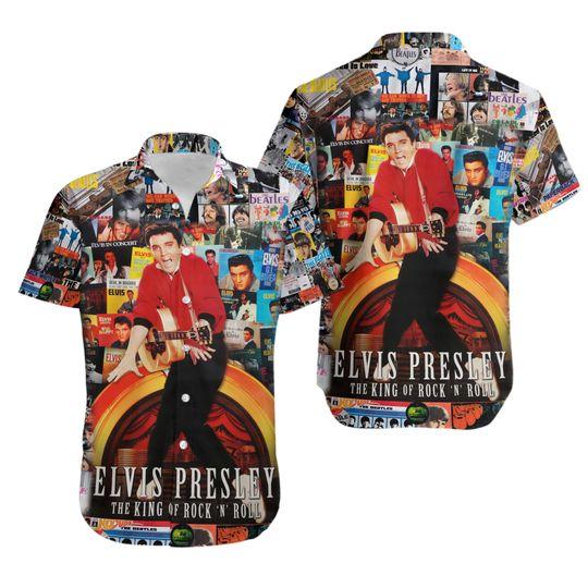 3d elvis presley album hawaiian gift for family and - Adult & Kids T-Shirts, Sweatshirts & Hoodies apparel design preview 1