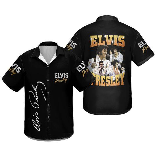 3d elvis presley unisex hawaiian gift for family and - Adult & Kids T-Shirts, Sweatshirts & Hoodies apparel design preview 1