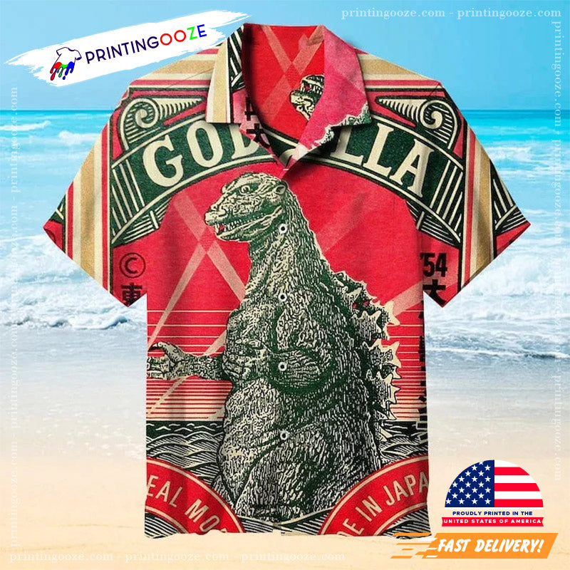 3D King Of Monster Super Godzilla Hawaiian - Adult & Kids T-Shirts, Sweatshirts & Hoodies apparel design preview 1