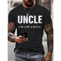 3D Letter UNCLE Print Color Block Pattern Comfortable - Adult & Kids T-Shirts, Sweatshirts & Hoodies apparel design preview 1