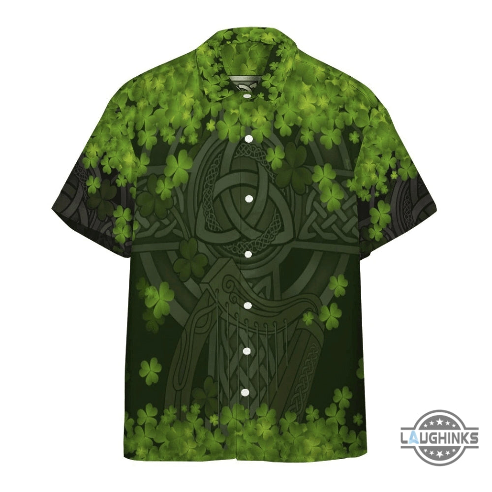 3D St Patrick Celtic Cross Custom Short Sleeve - Adult & Kids T-Shirts, Sweatshirts & Hoodies apparel design preview 1