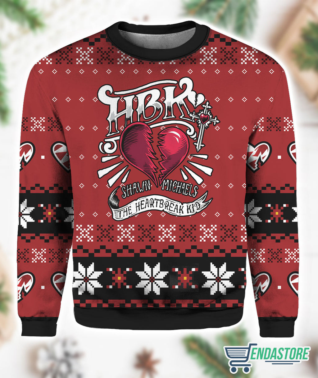 The Heartbreak Kid Shawn Michaels 3D Ugly Christmas Sweater - Holiday Gift product image 3