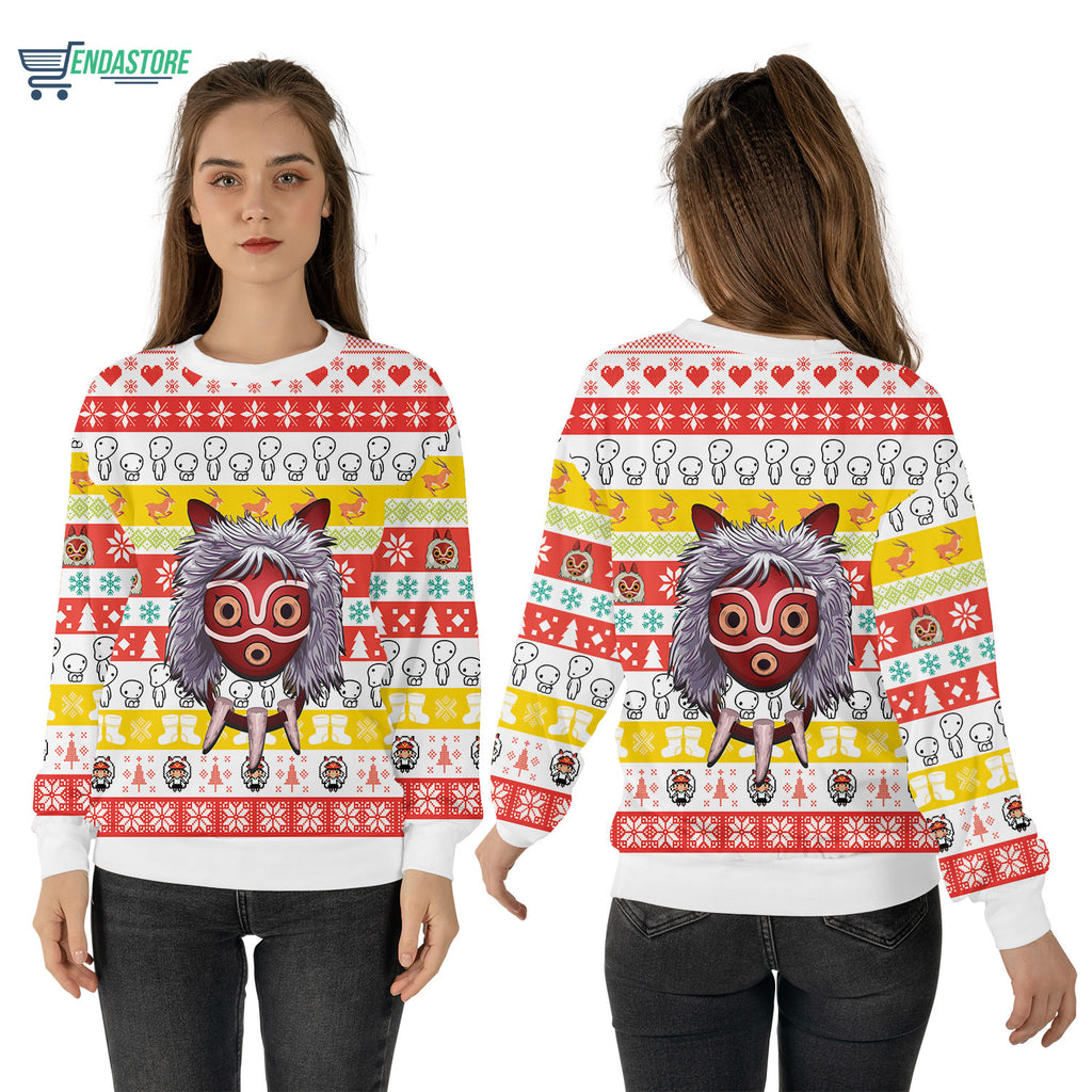 Princess Mononoke 3D Christmas Sweater - Holiday Gift product image 4