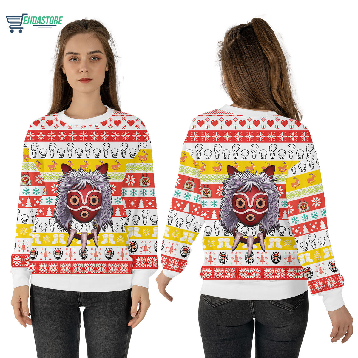 Princess Mononoke 3D Christmas Sweater - Holiday Gift product image 4