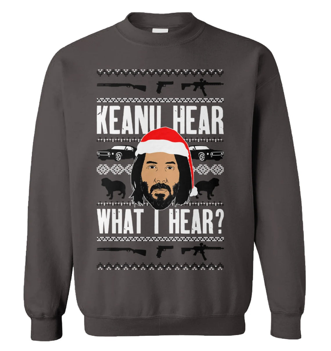 Keanu hear what i hear Christmas Sweater - Holiday Gift product image