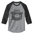 Smokey Bear 3 4 Sleeve Gray Black - Adult & Kids T-Shirts, Sweatshirts & Hoodies apparel design preview 1