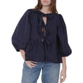 Basic Tie Front Tops Casual Solid Color Loose 3 4 - Adult & Kids T-Shirts, Sweatshirts & Hoodies apparel design preview 1