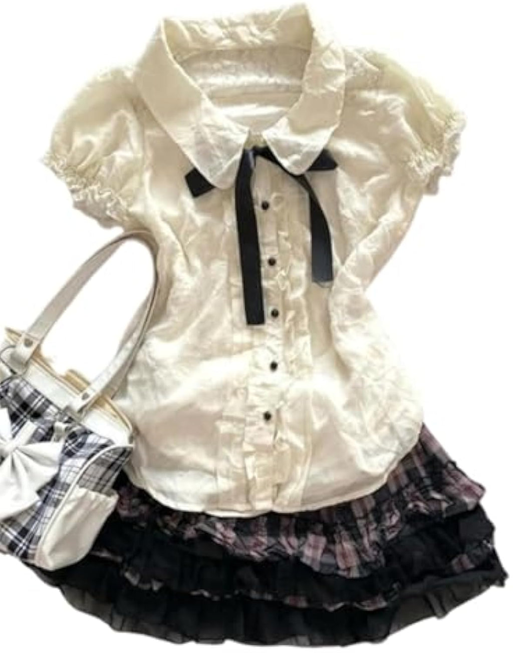 Lolita Kawaii Cute Clothes Blouse Lace Short Jirai - Adult & Kids T-Shirts, Sweatshirts & Hoodies apparel design preview 1